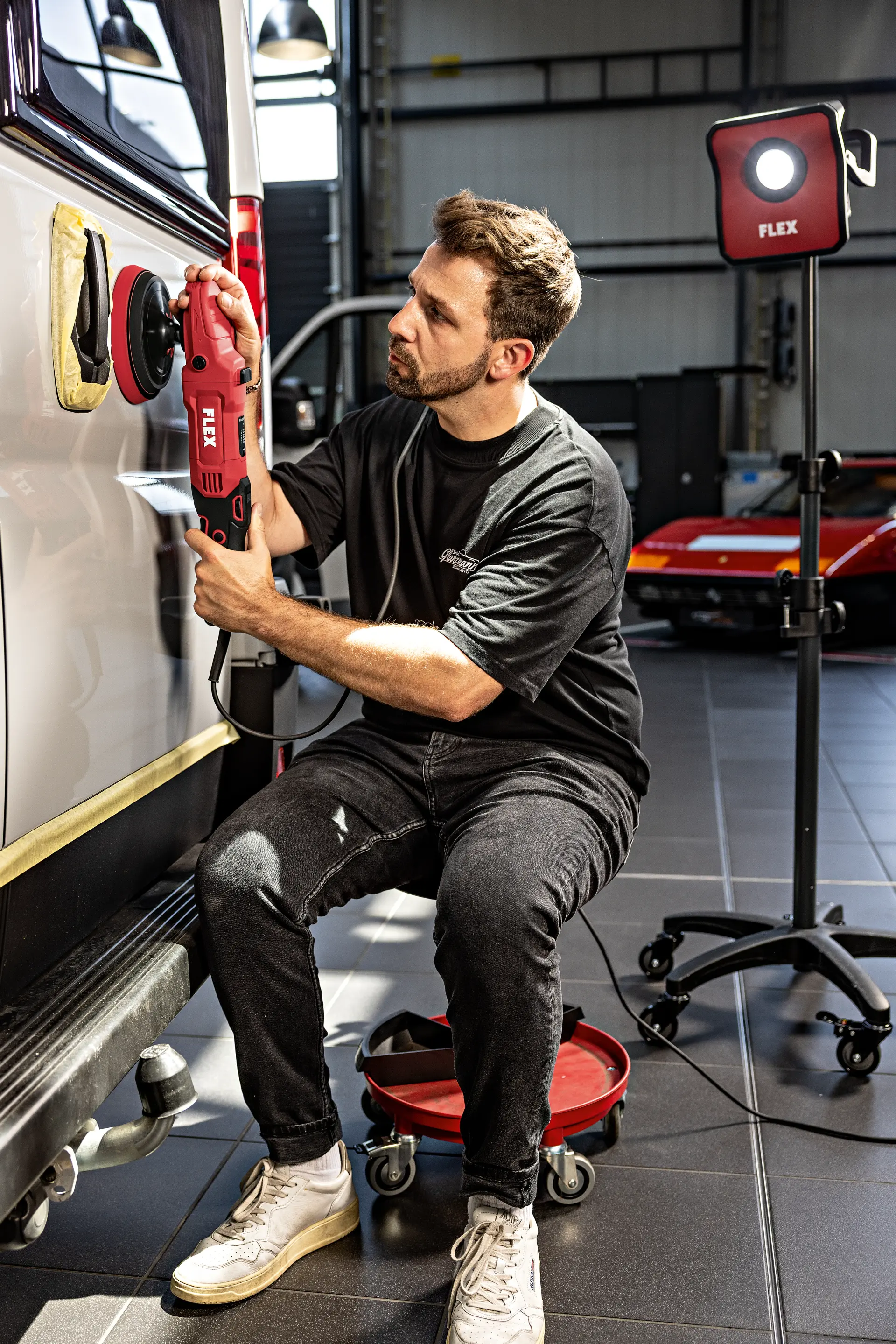 polisher, car repair, workshop, auto body, technician