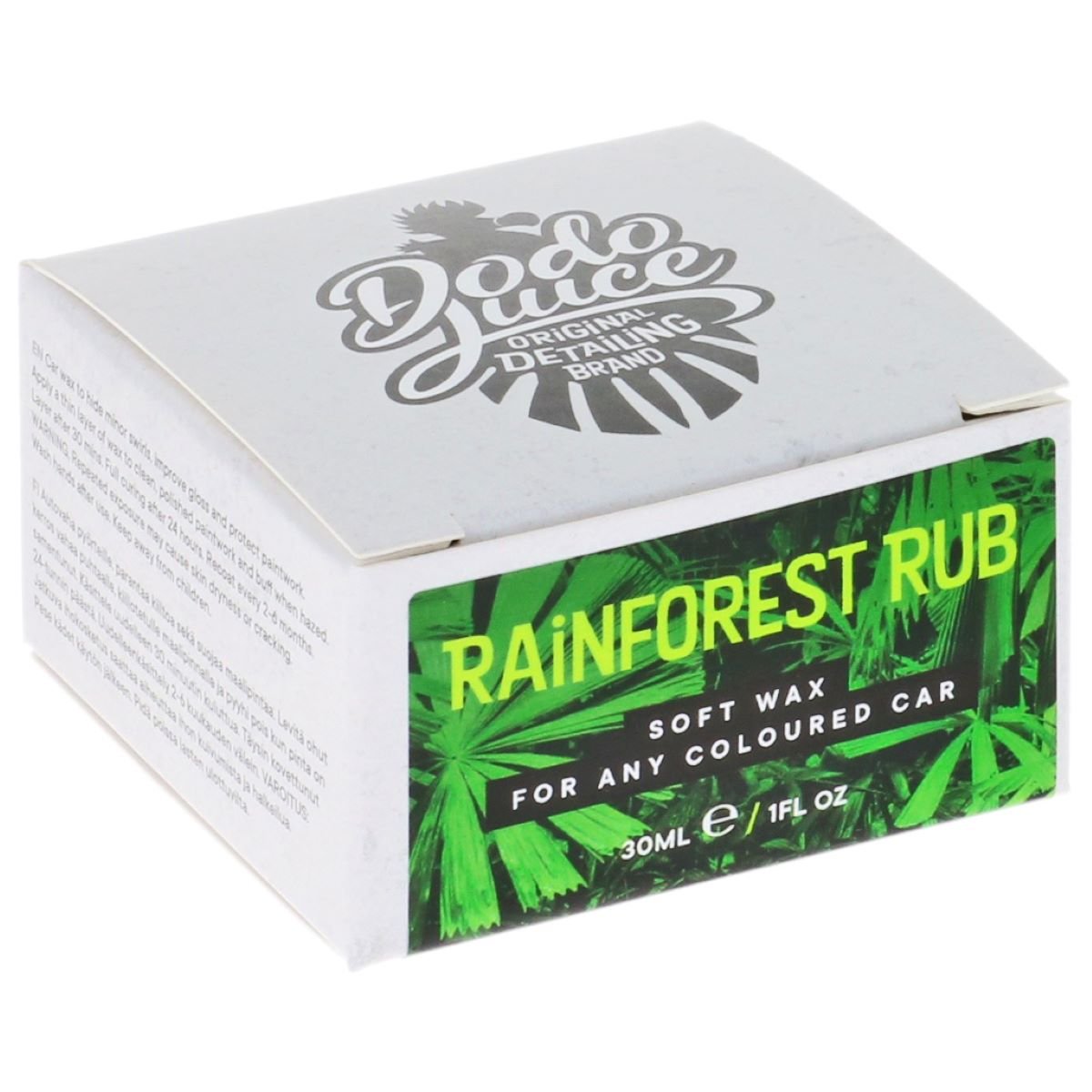 Rainforest Rub  soft wax for any coloured car - 30ml