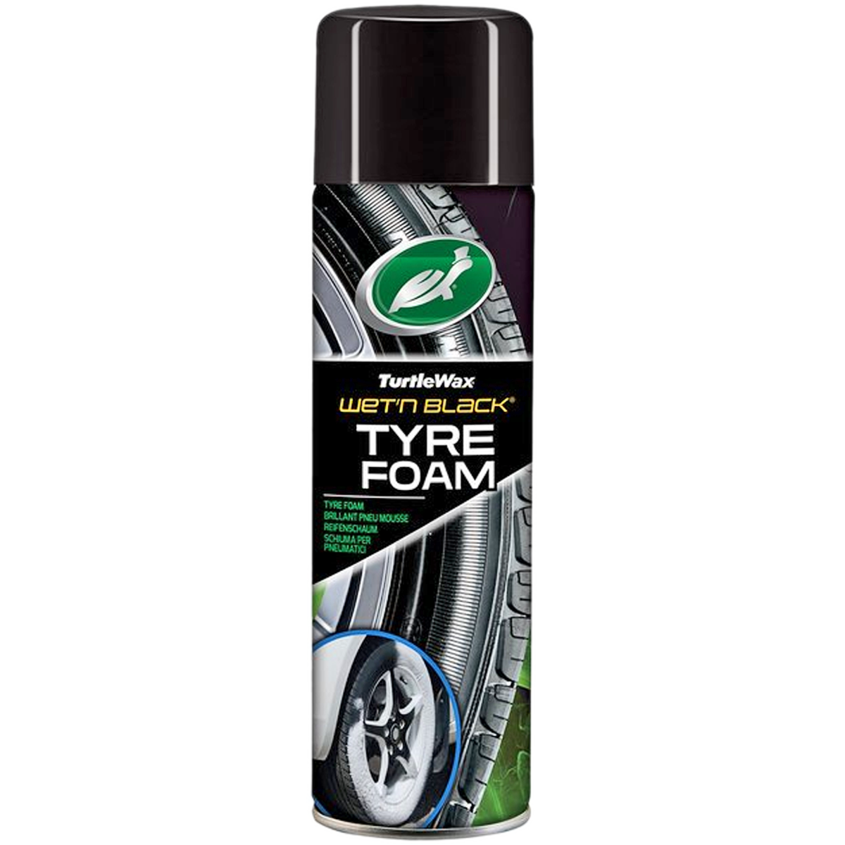 tyre foam, tire polish, wet look, foam, turtle wax
