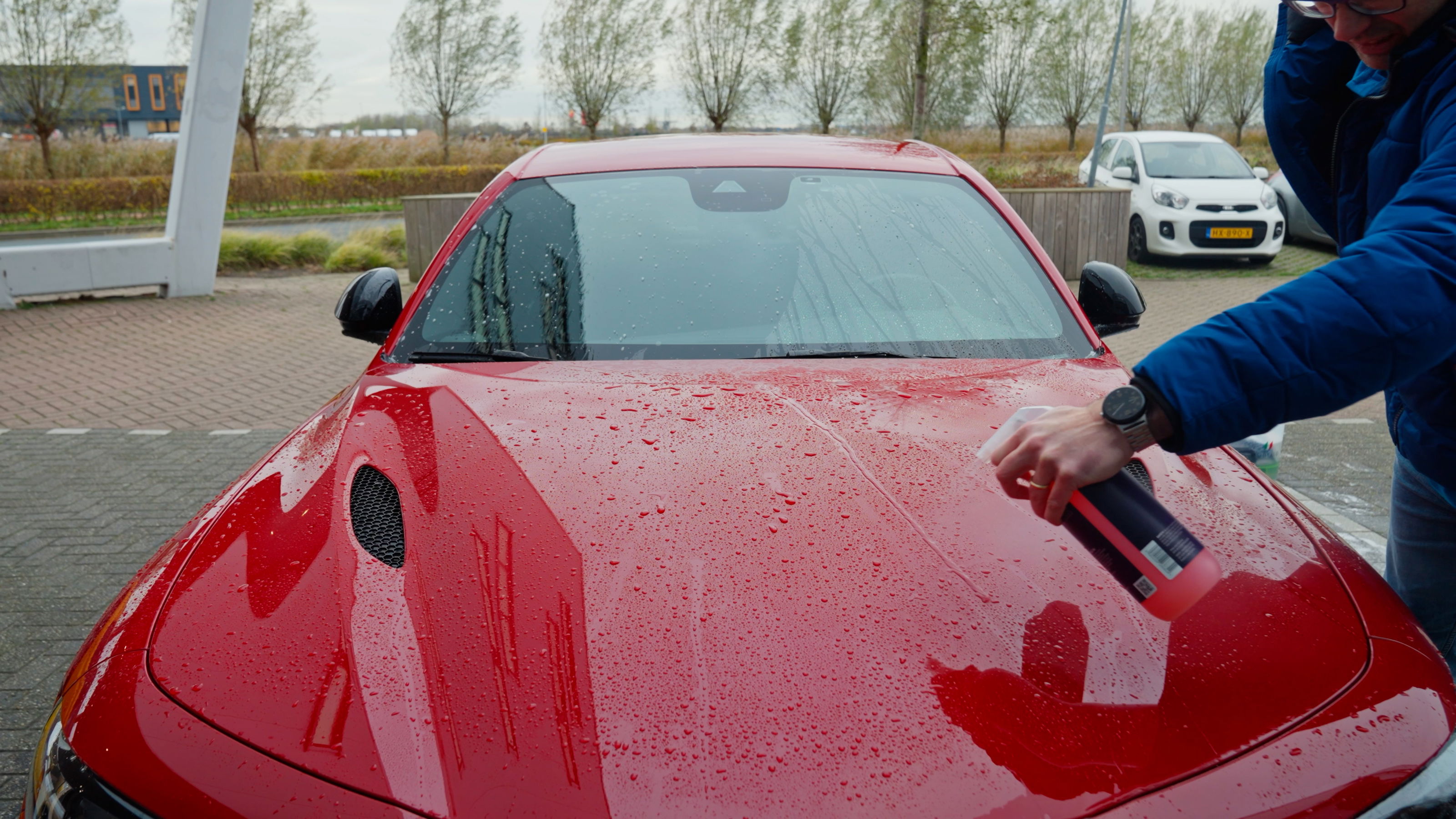 Auto, Autowasserette, Windscherm, Polshorloge, Persoon