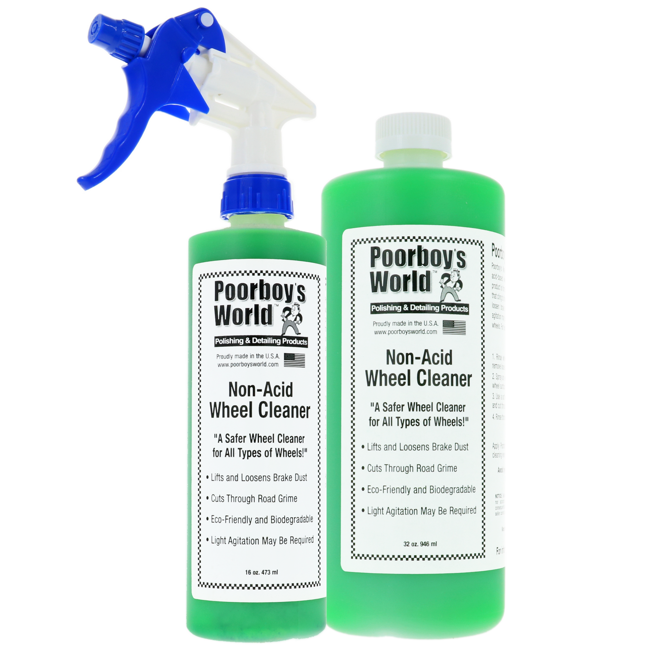 auto-scrub, wheel cleaner, non-acid, groen fles, fles spray