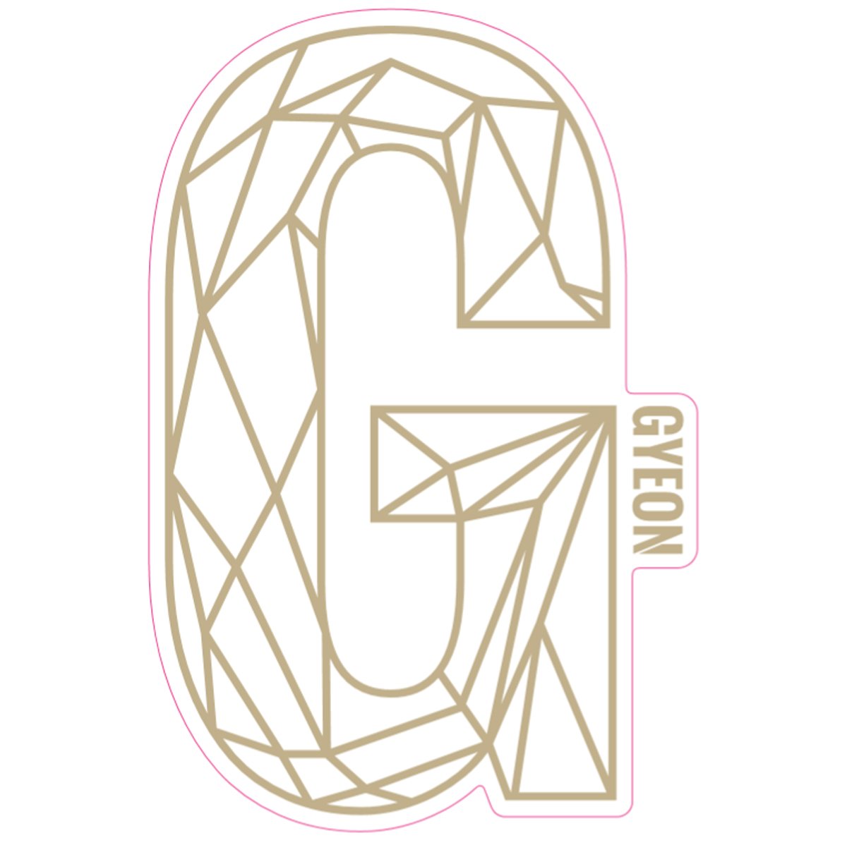 G Sticker - 208x139mm-Gold