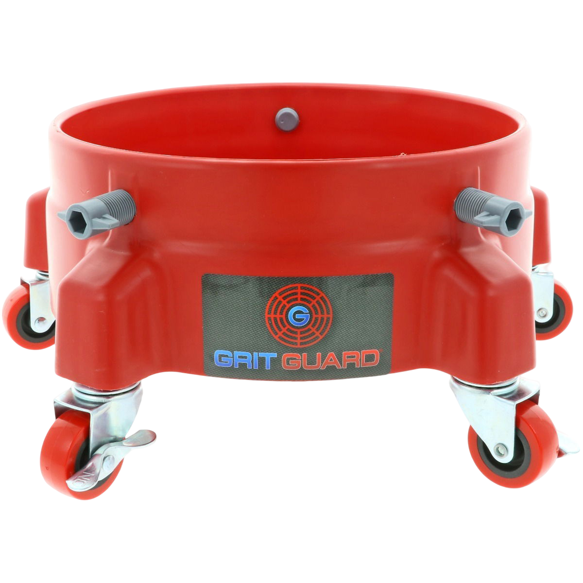 Rolonderstel voor Grit Guard Emmer Rood - 5 zwenkwielen
