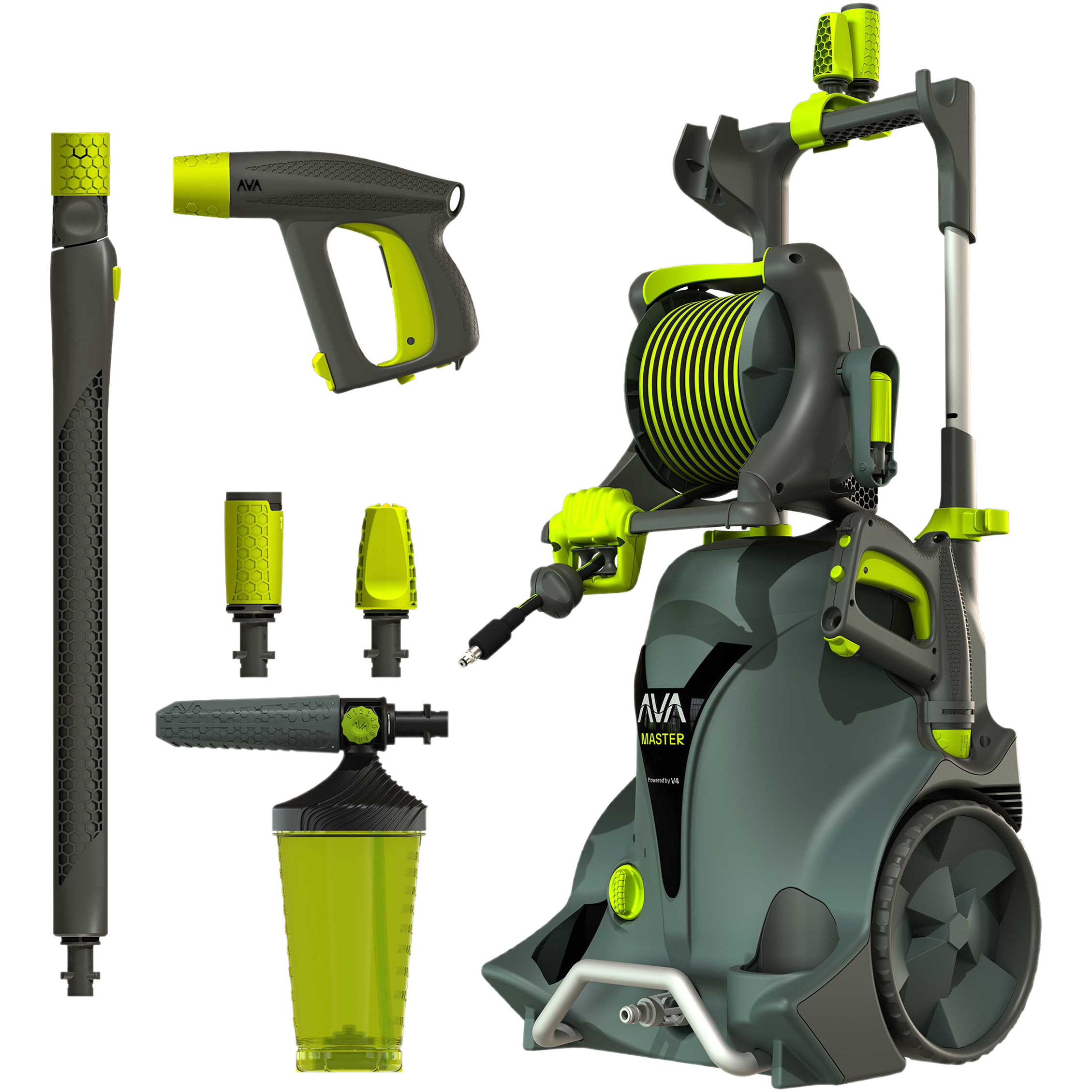 tuinslang, persluchtspuit, hogedrukreiniger, tuinslangopzetstuk, rollende waterpompt