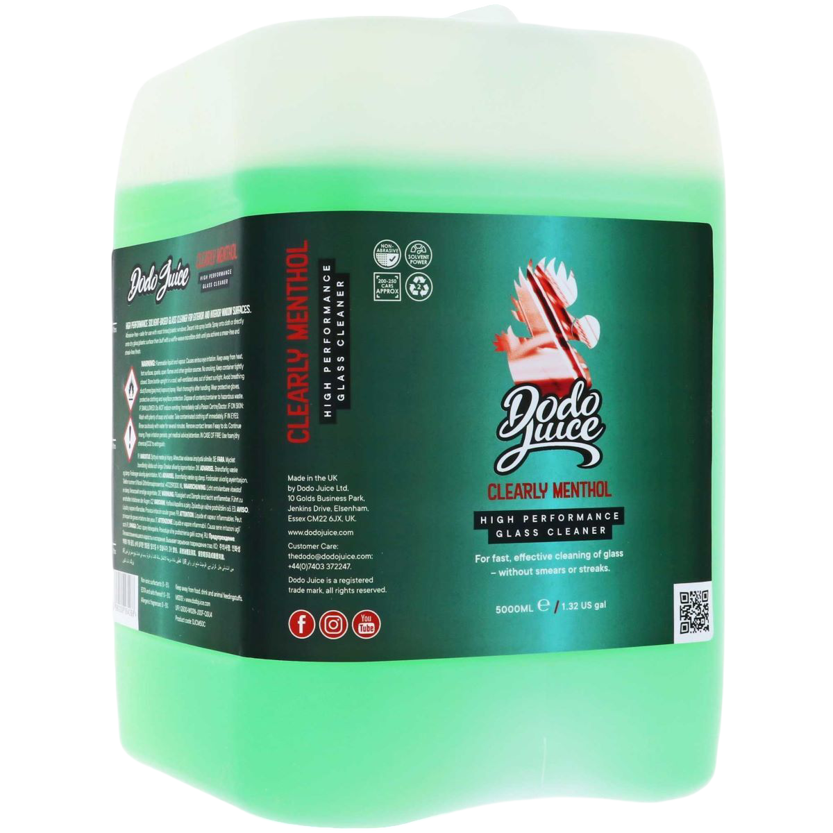 Clearly Menthol Professional Glass Cleaner - 5000ml Clearly Menthol Professional Glass Cleaner - 5000ml