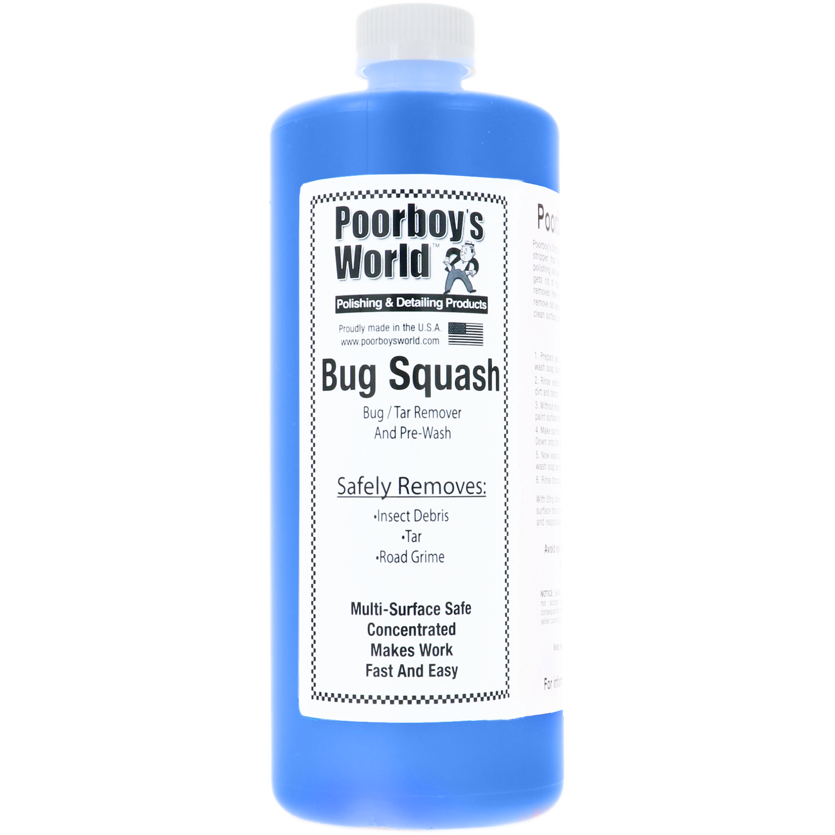 Bug squish, Polishing product, Concentrated cleaner, Tar remover, Multi-surface safe
