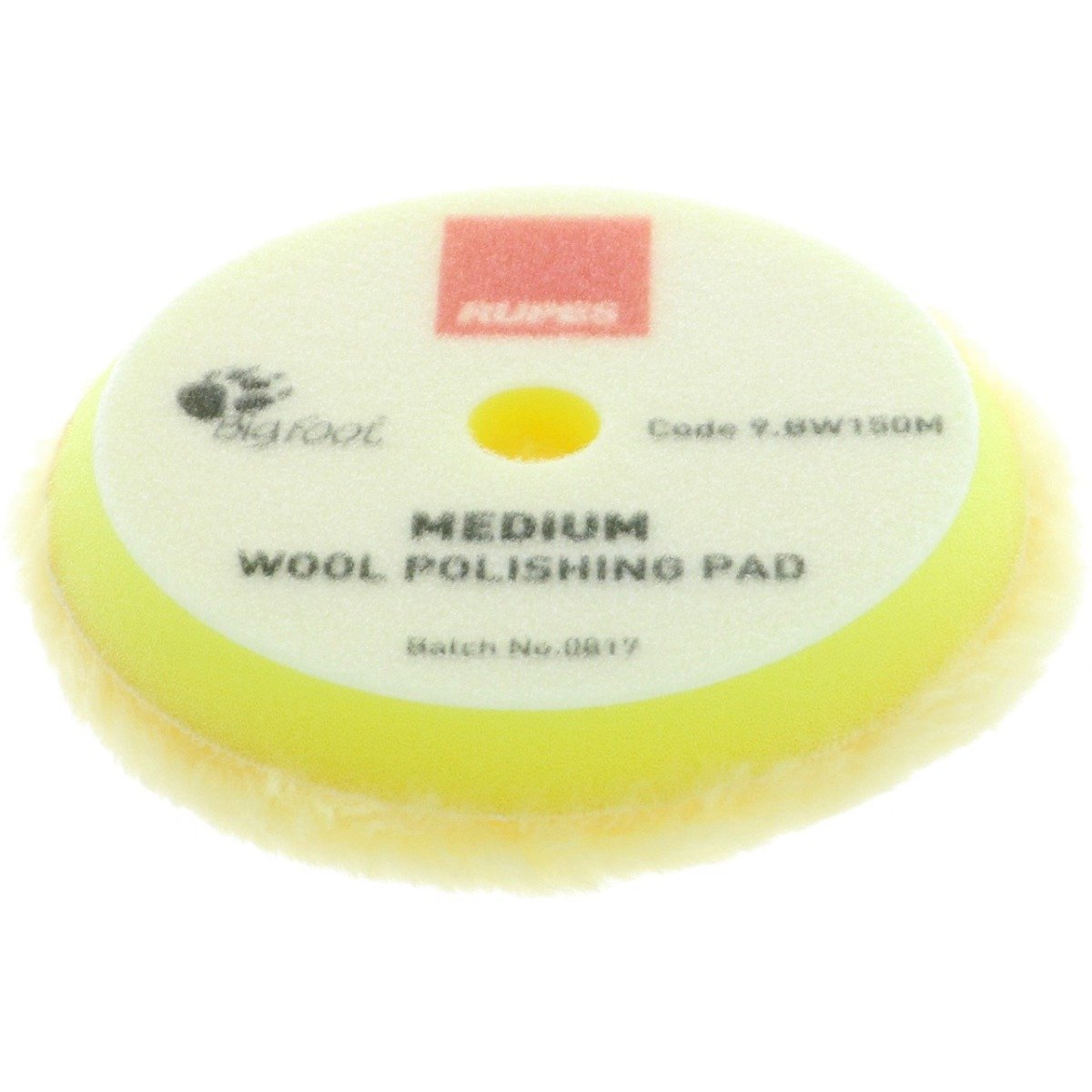 Yellow Medium Wool Polishing Pad - 130/145mm