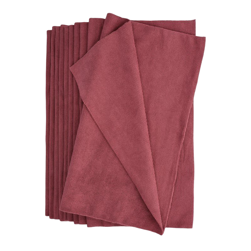 Allround Microfiber Towel Bordeaux HD 10-pack - 40x40cm