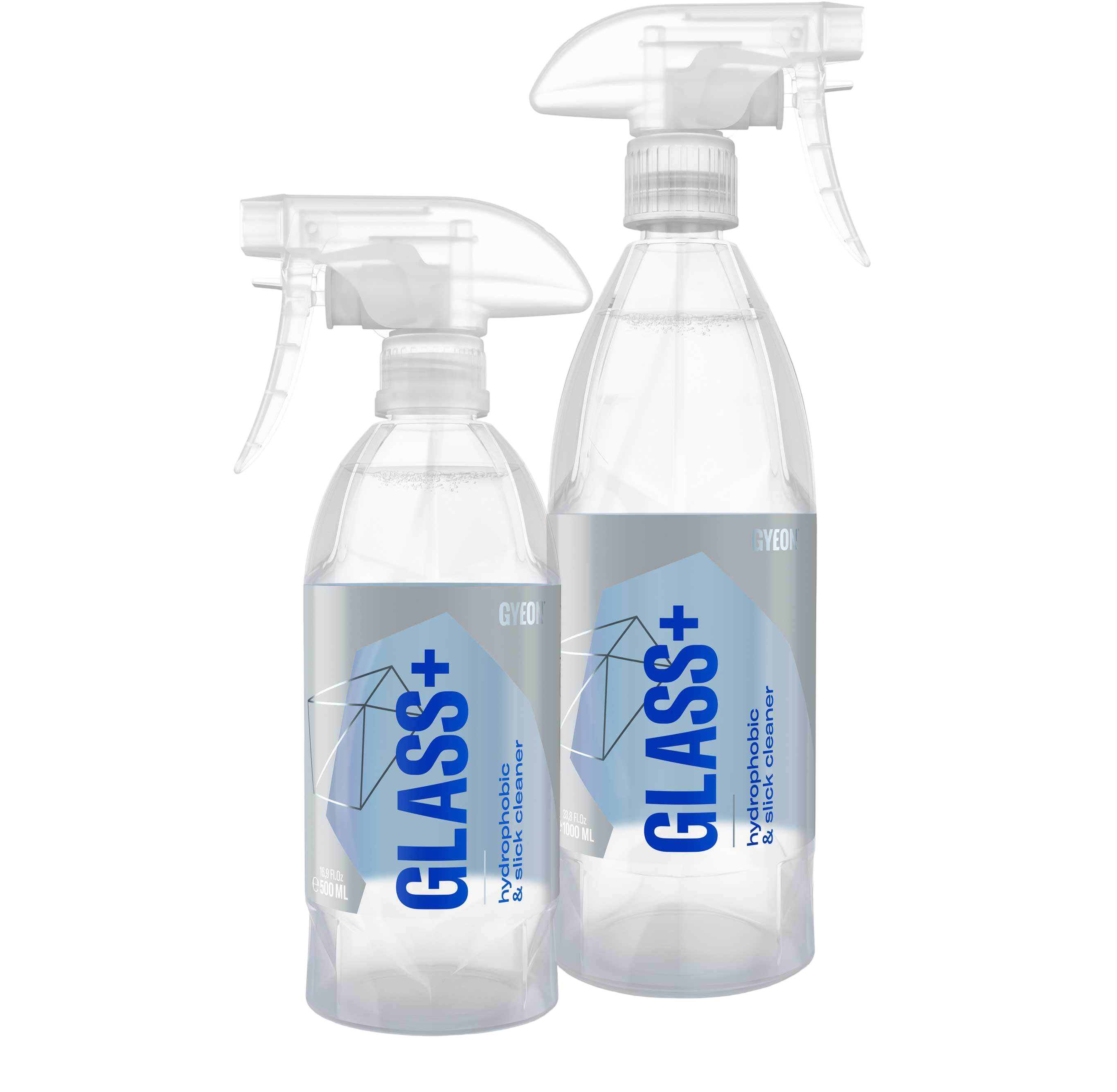 Q²M Glass+ Hydrophobic Glass Cleaner Fles, Tin, Kan, Spuitbus