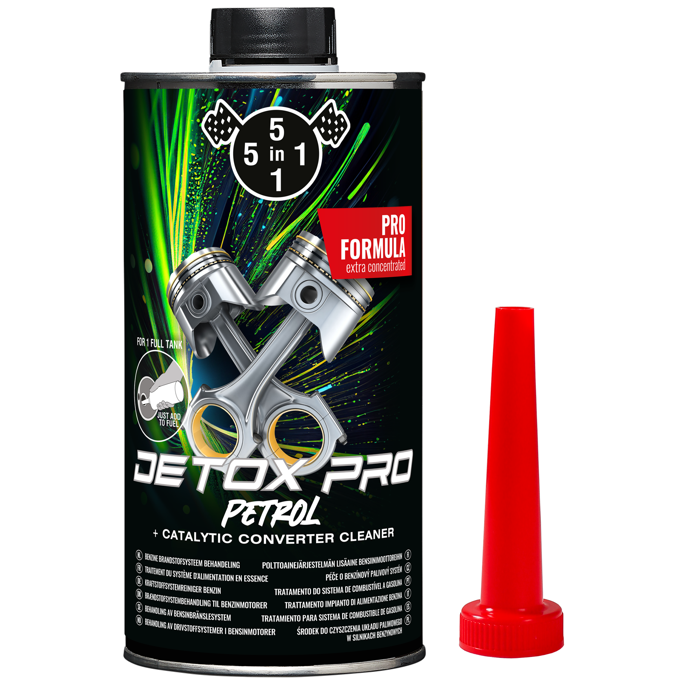 auto, detox pro, petrol, katalytische reiniger, motor additieven