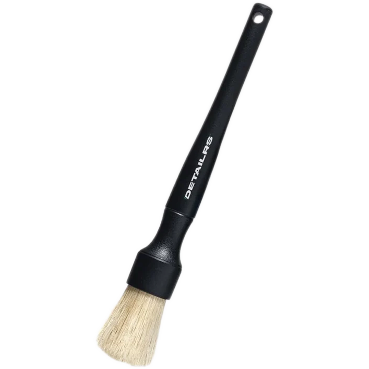makeup brush, paint brush, detailing brush, black handle, natural bristles