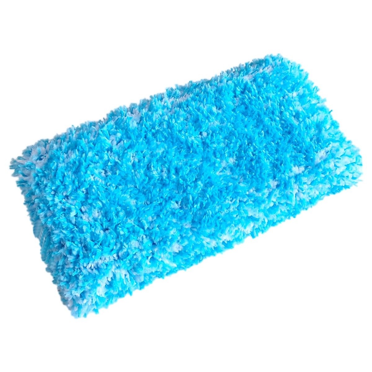 kussenhoes, microvezel, blauw, shaggy, kussen