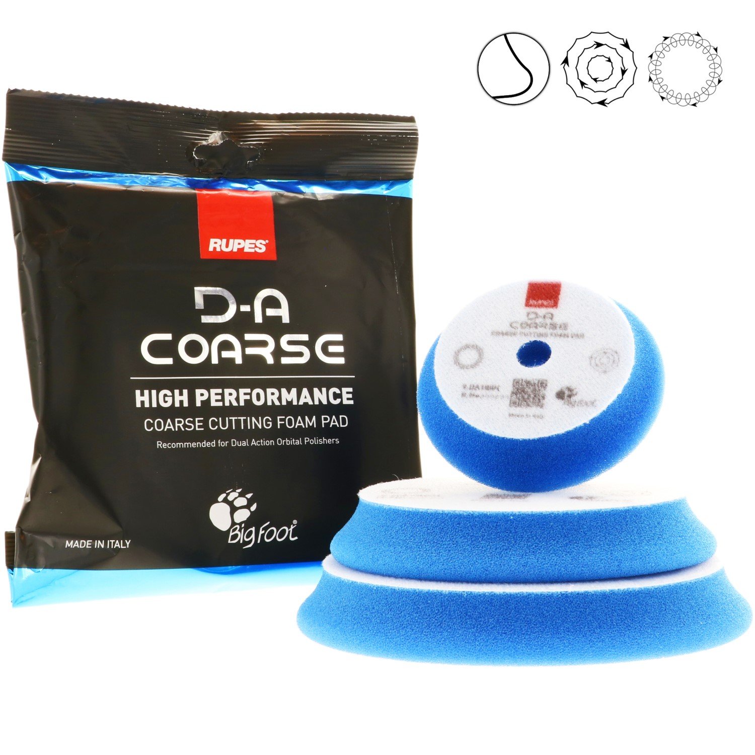D-A Coarse Cutting Foam Pad - Diverse maten