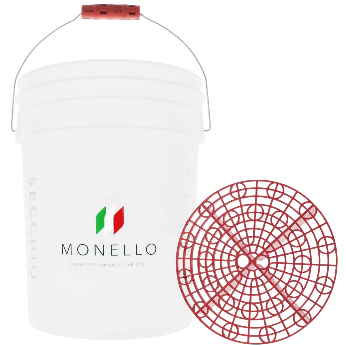 Secchio con Guardia Rosso (rood) - Detailing Bucket 20 liter Secchio con Guardia Rosso (rood) - Detailing Bucket 20 liter
