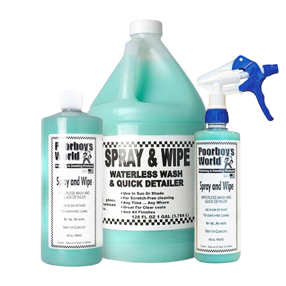 Spray and Wipe Waterless Wash and Quick Detailer