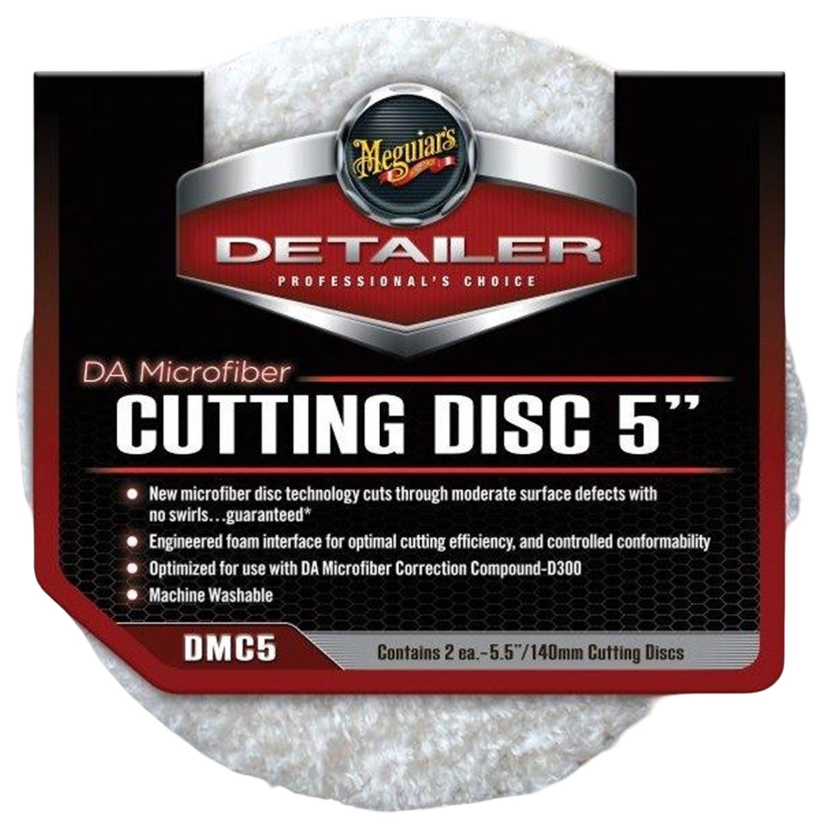 DA Microfiber Cutting Disc Pad - 5 inch - 2pack
