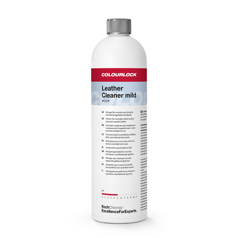 leer, reiniger, mild, fluent, polish