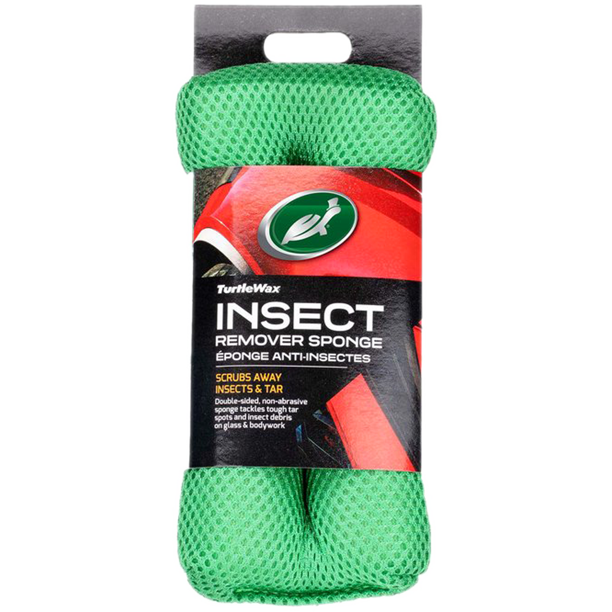 insect remover sponge, groene spons, mesh spons, schoonmaak, branding niet toegestaan
