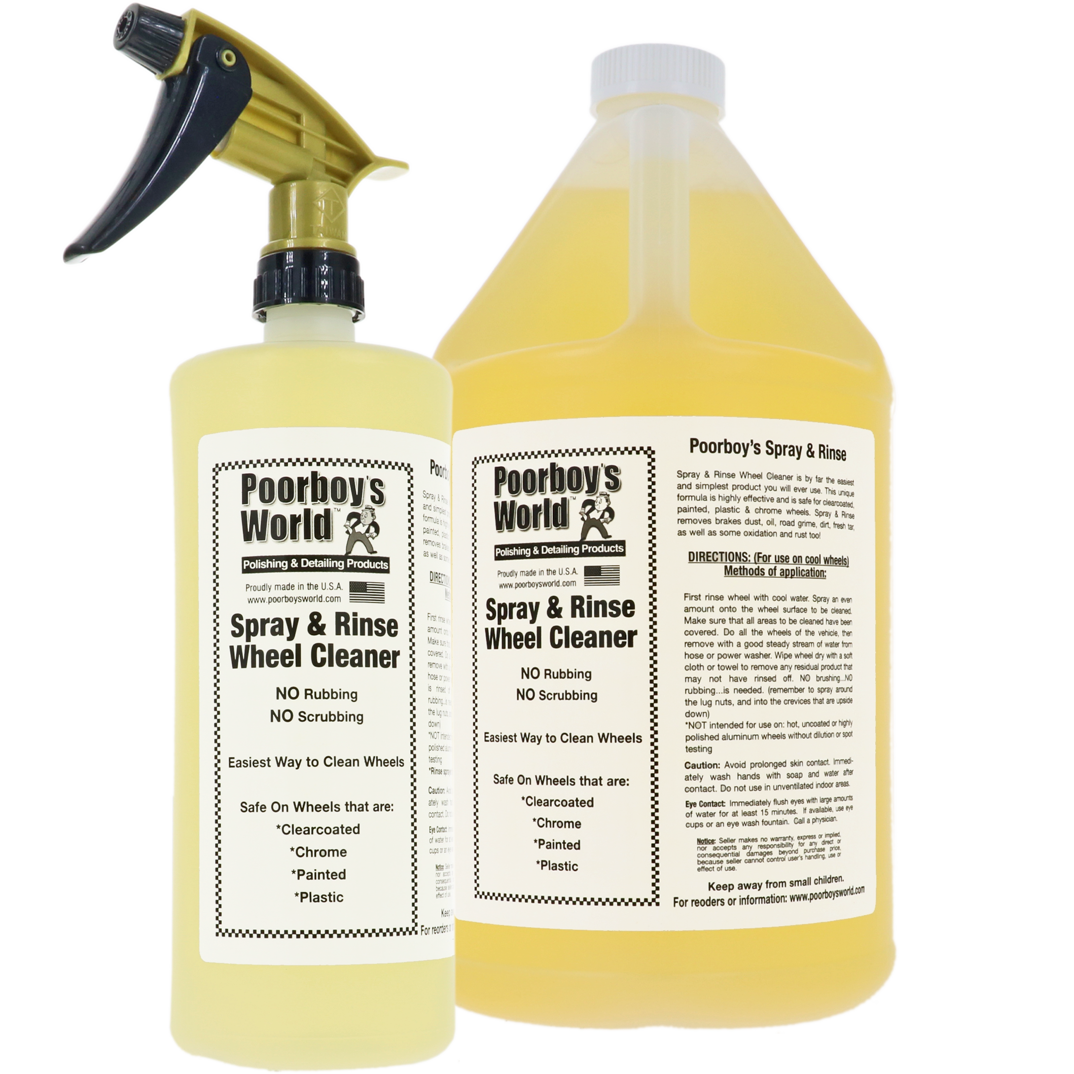 spray, rinse, wheel cleaner, polish, large size
