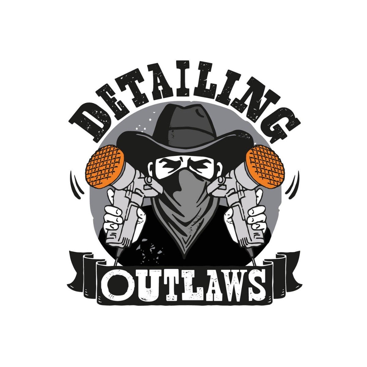 Detailing Outlaws Sticker - 8x7cm