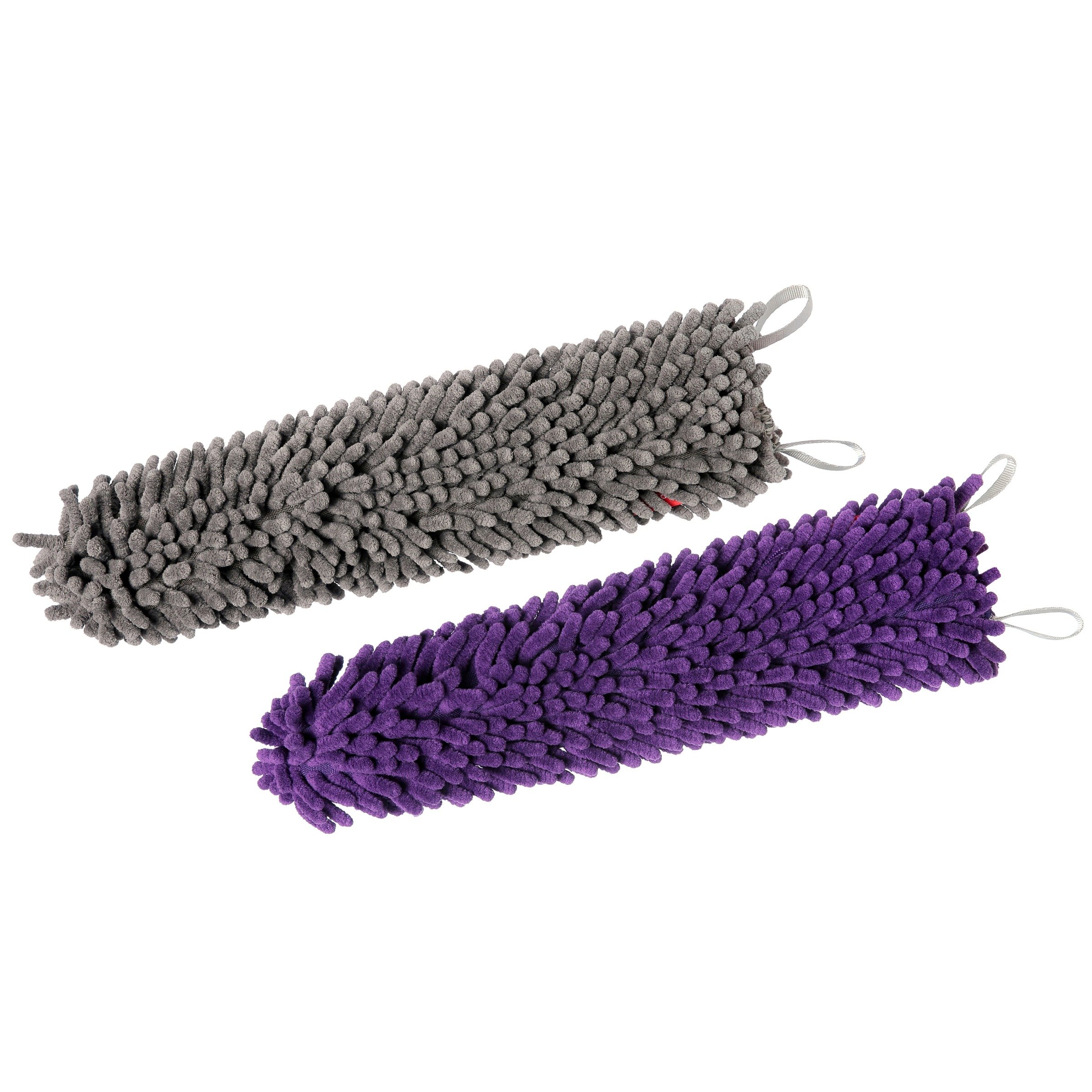 Brush Cover 2-pack Grey & Purple