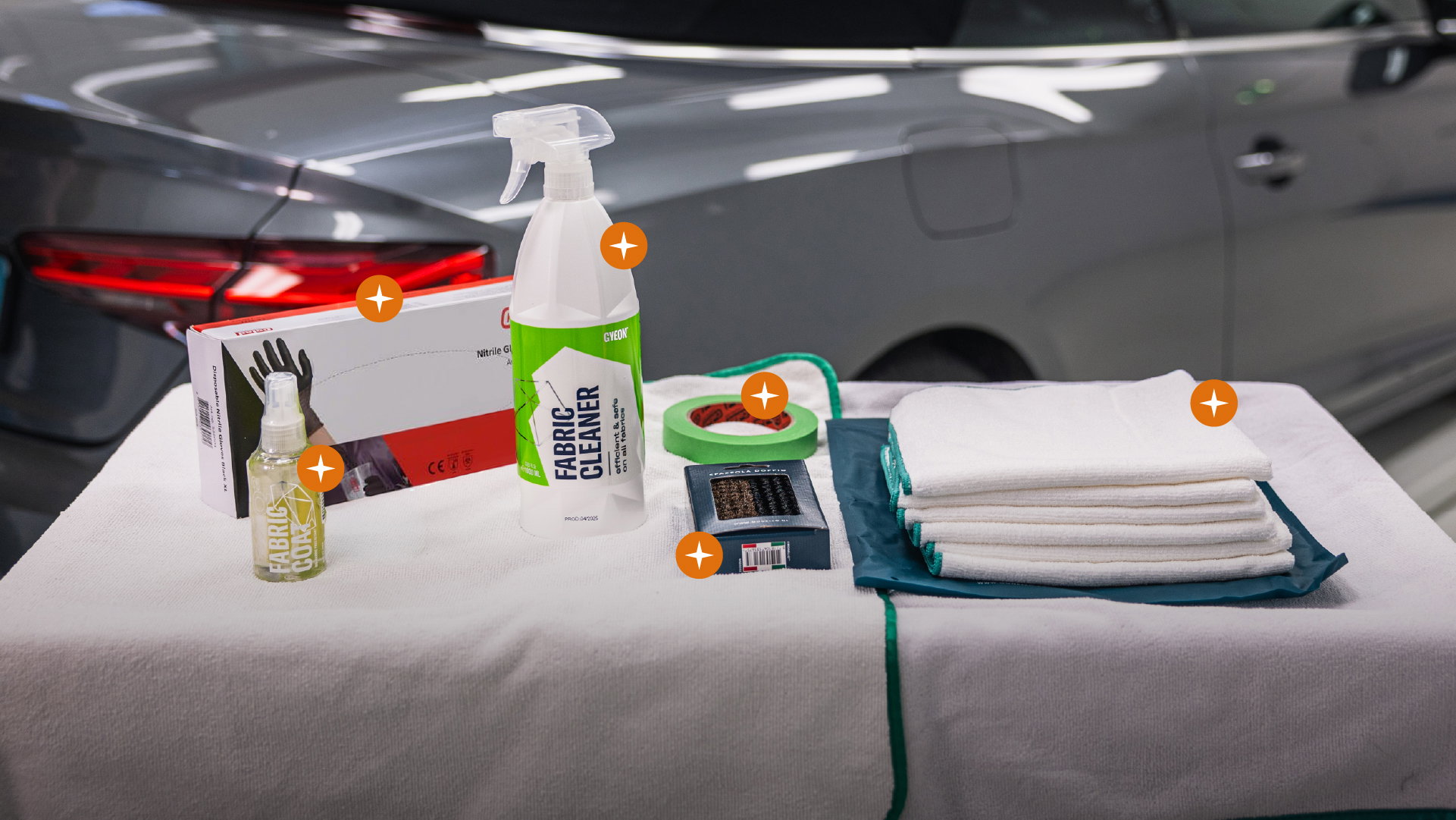 auto-care, car-detailing, cleaning-supplies, gloves, towels