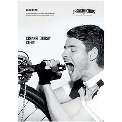 Crankalicious Taste The Clean A2 Poster - Pedal