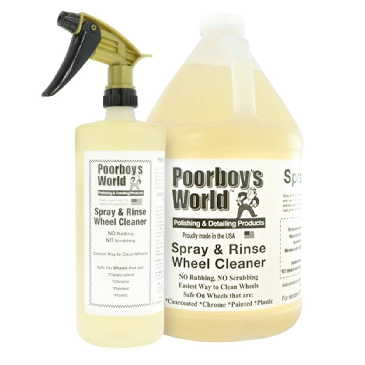 Spray and Rinse Wheel Cleaner