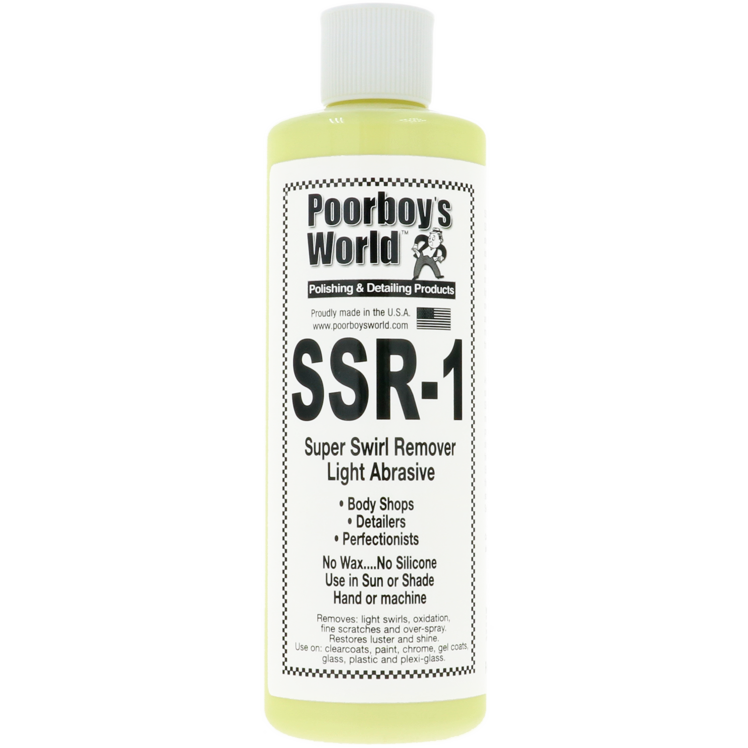 swirl remover, polishing product, abrasive cleaner, SSR-1,  Poorboy's World