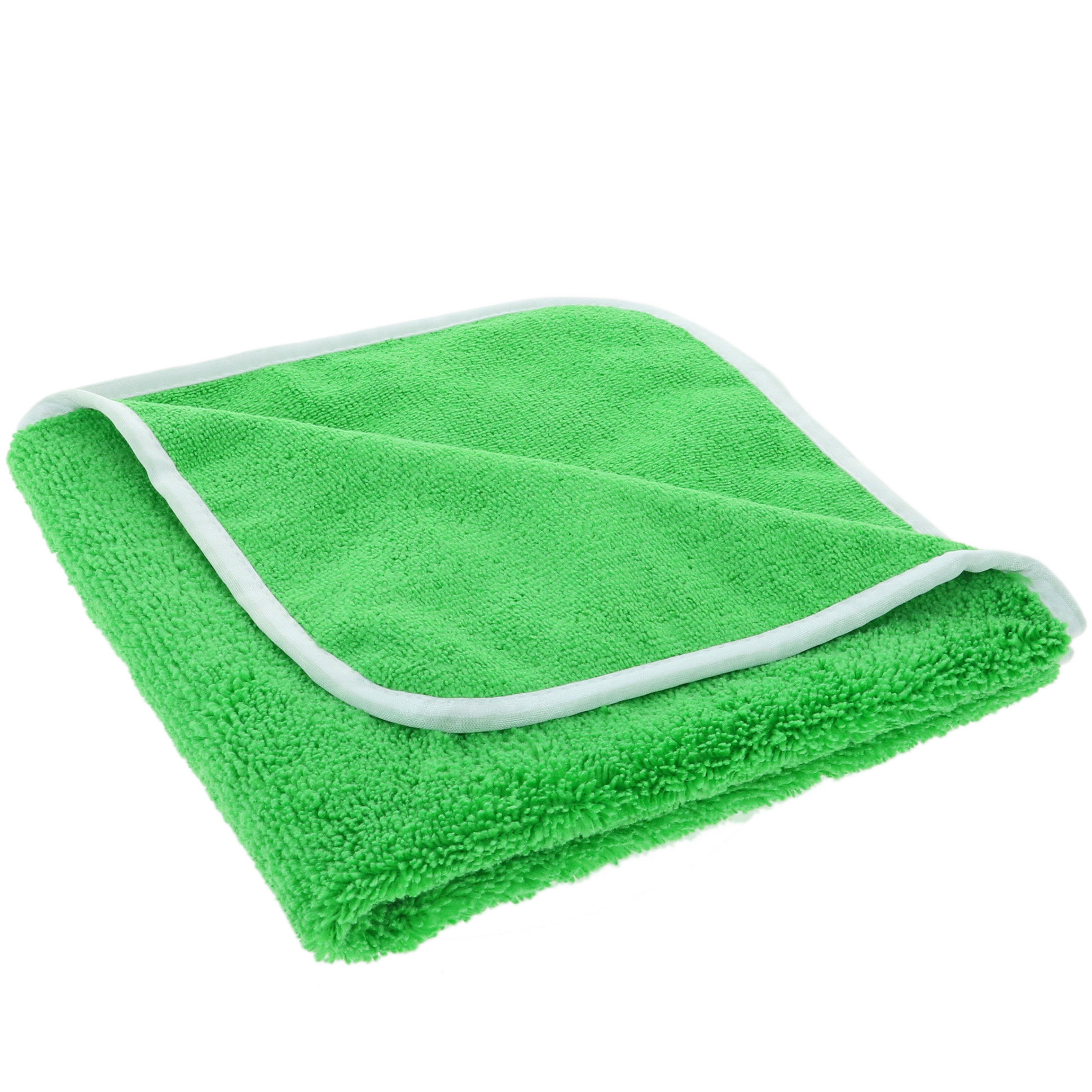 microfiber, handdoek, groen, gevouwen, zacht