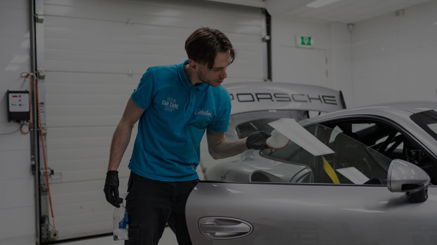 autoverzorging, auto detailing, Porsche, handschoenen, polijsten
