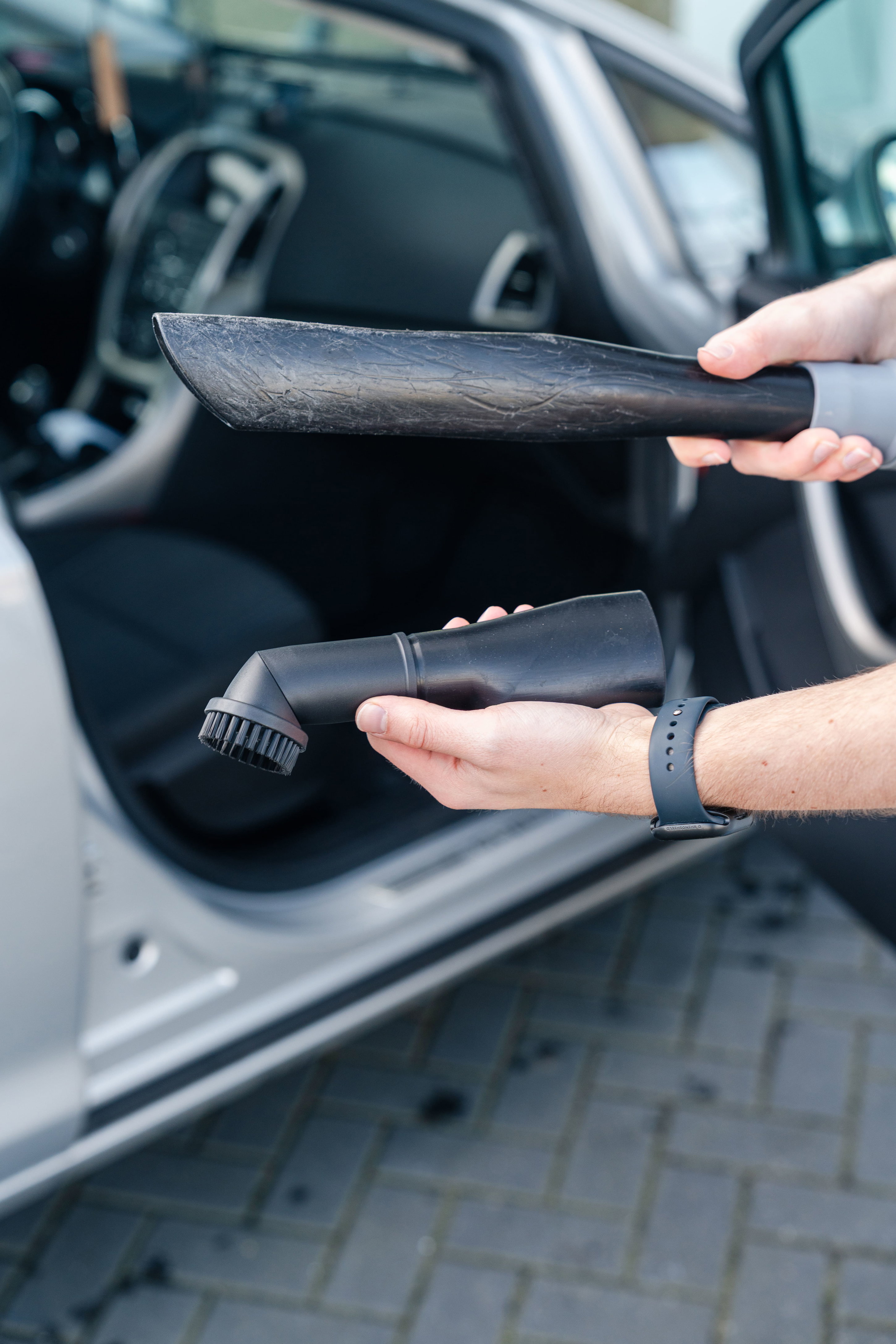autostofzuiger, auto-onderhoud, stofzuigermond, vouwbaar, auto-interieur