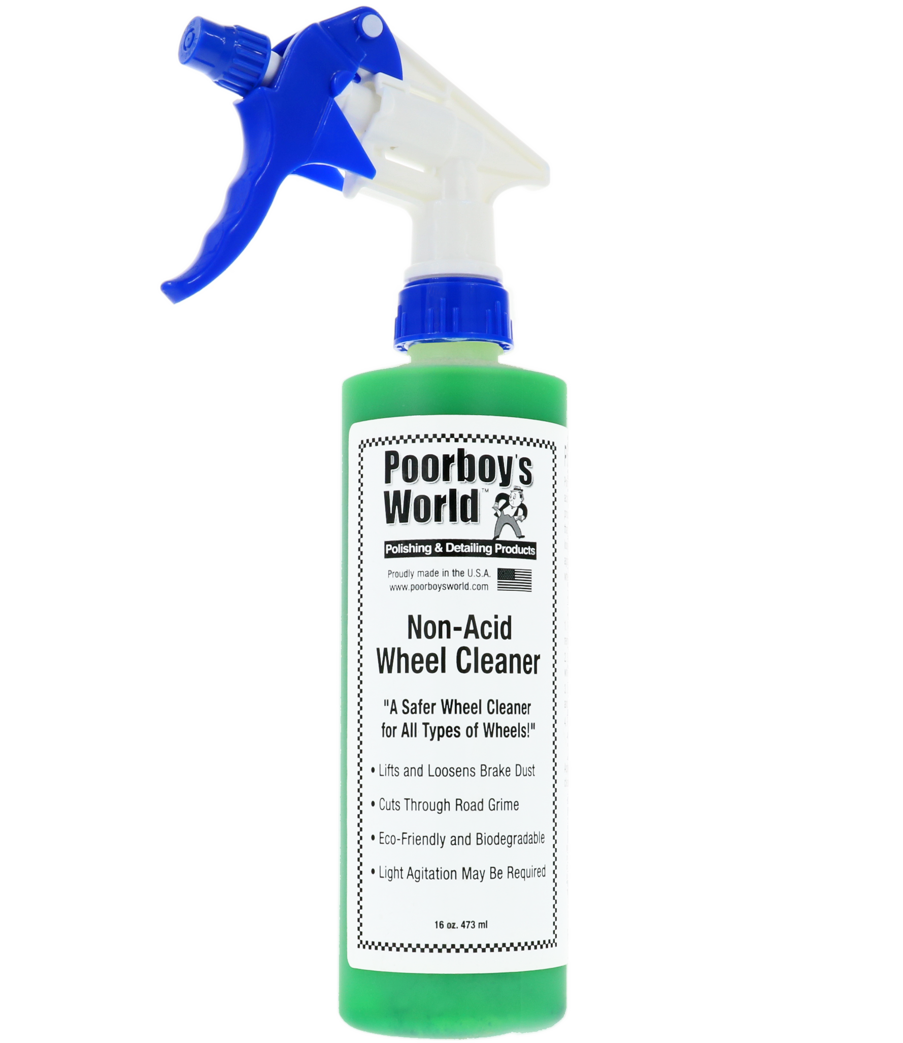 spuitfles, wielreiniger, niet-acid, groene vloeistof, detailing