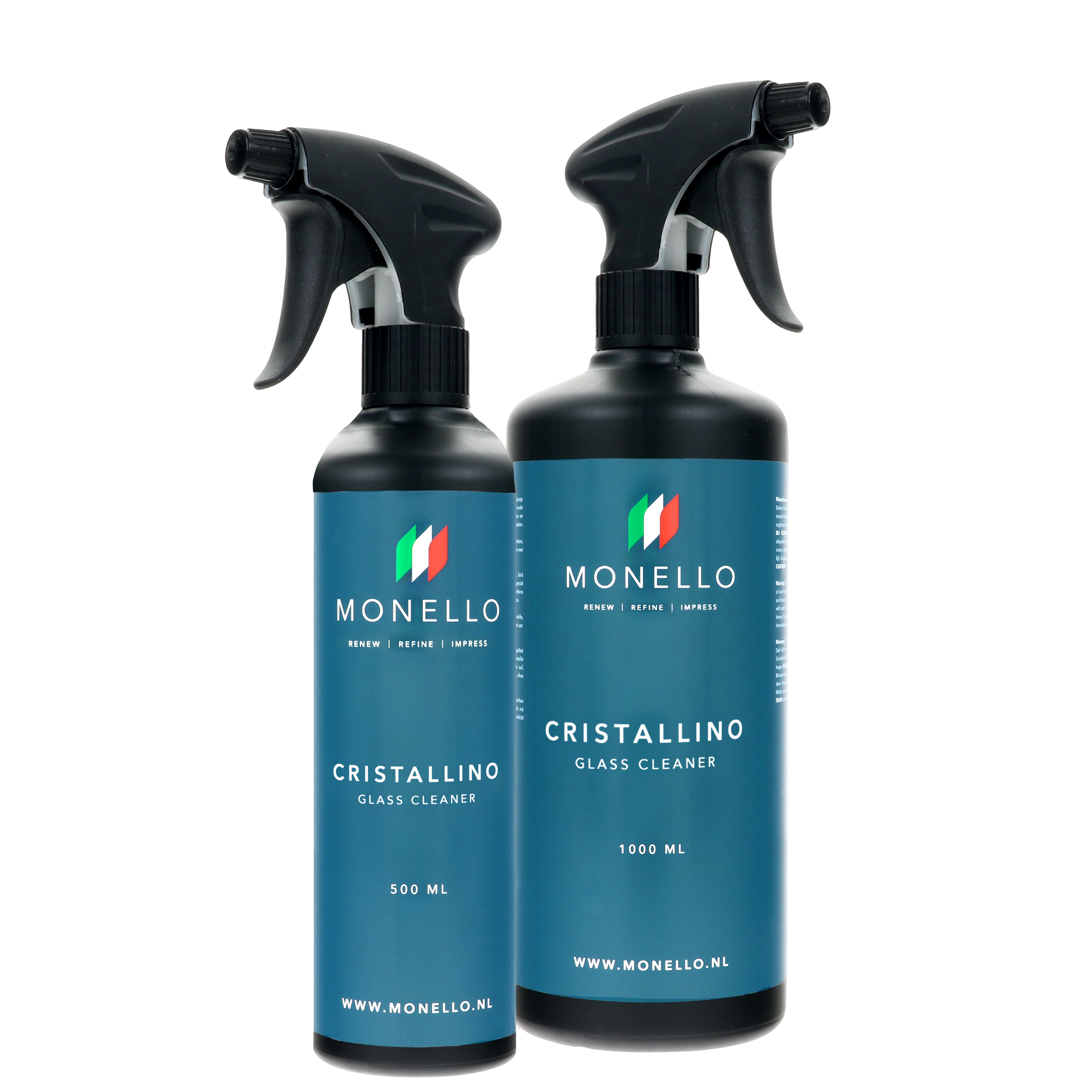 Cristallino Glass Cleaner Fles, Kan, Spuitbus, Tin