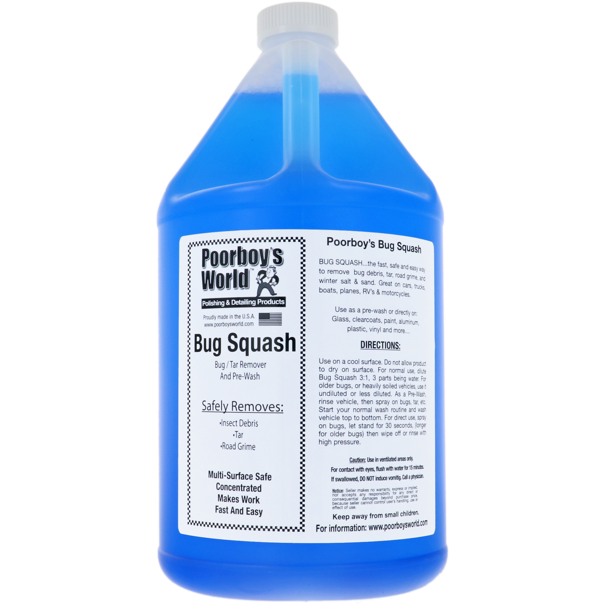 Bug Squash, Cleaning liquid, Blue liquid, Multi-surface, Concentrated