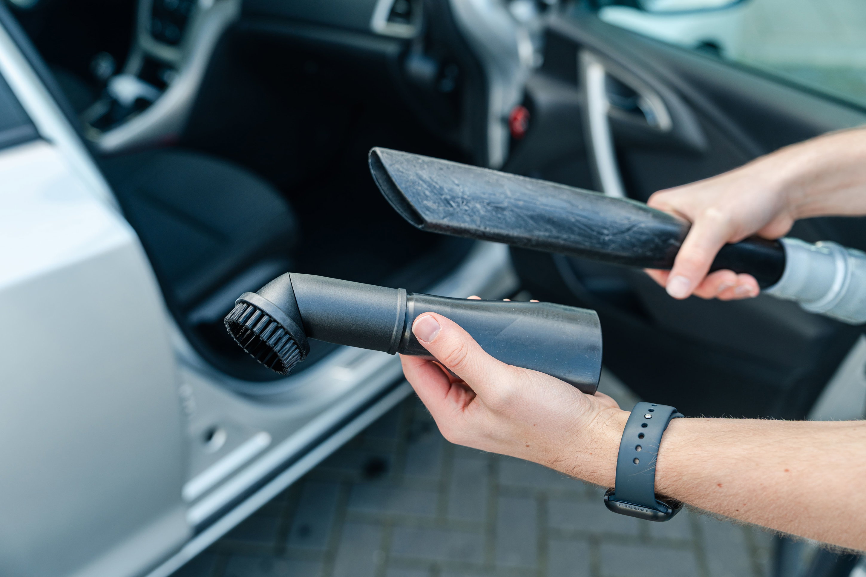 auto-uitlaad, borstel, steelkit, auto-onderdelen, stofvrij