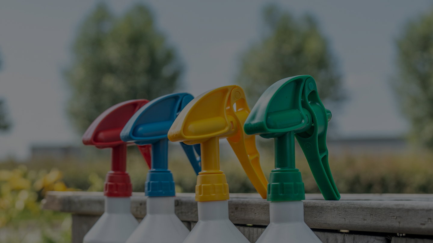 sprayfles, spuitflessen, kleurig, tuin, sprayer