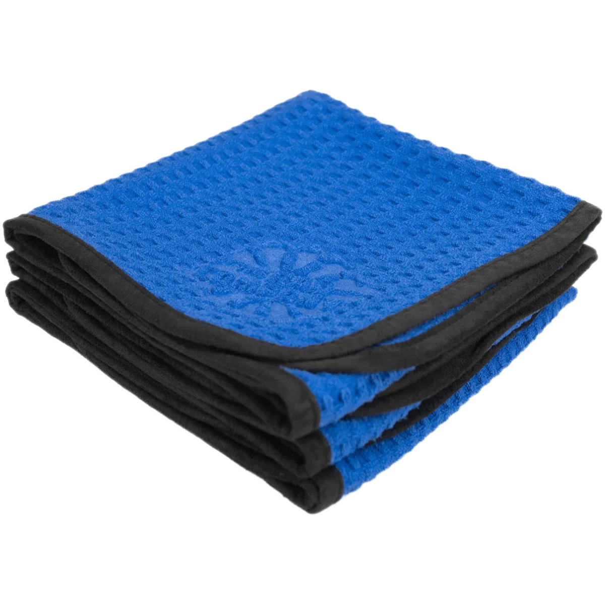 microfiber, handdoek, blauw, gevouwen, handdoek