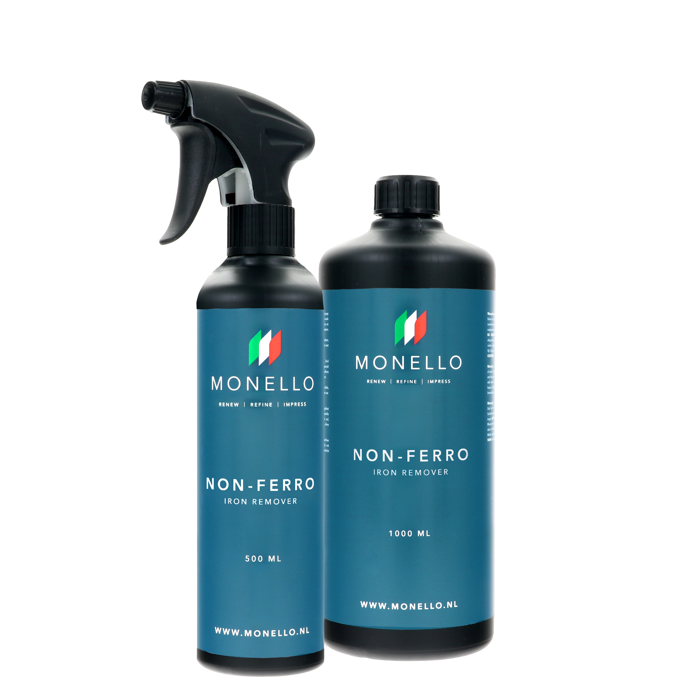 Non-Ferro Spray en navulling bundel - 500ml+1000ml Non-Ferro Spray en navulling bundel - 500ml+1000ml