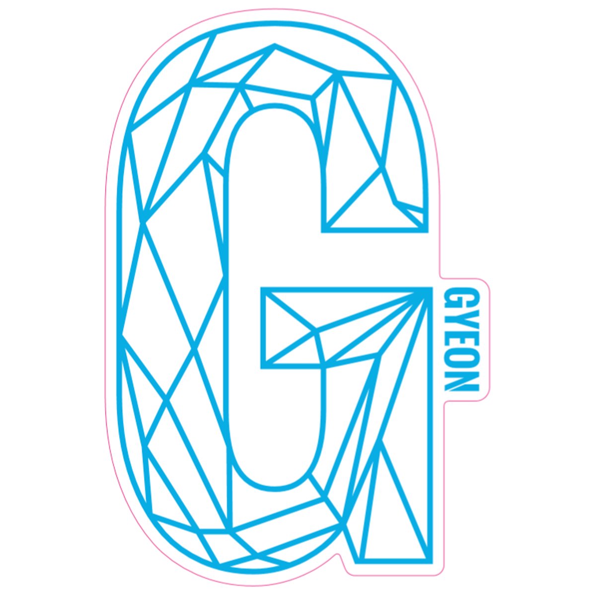 G Sticker - 107x73mm-Gyeon Blue
