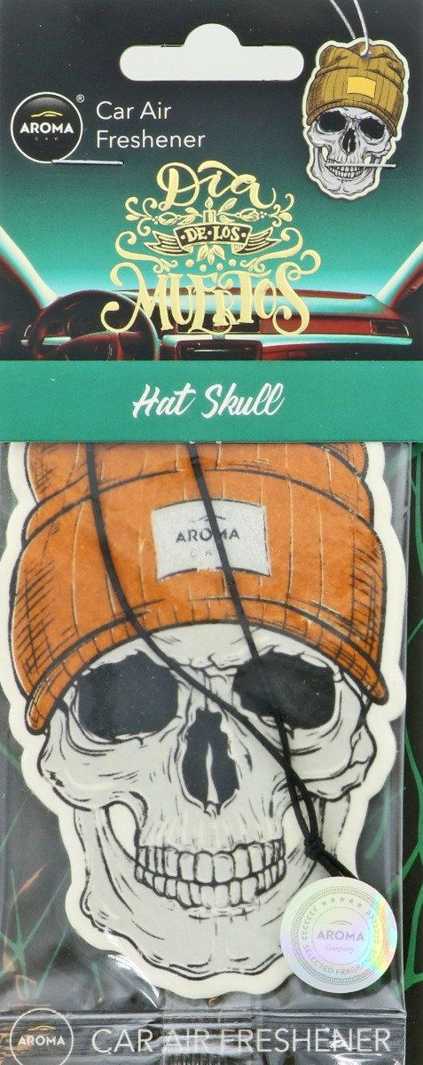 Dia De Los Muertos Air Freshener - Hat Skull