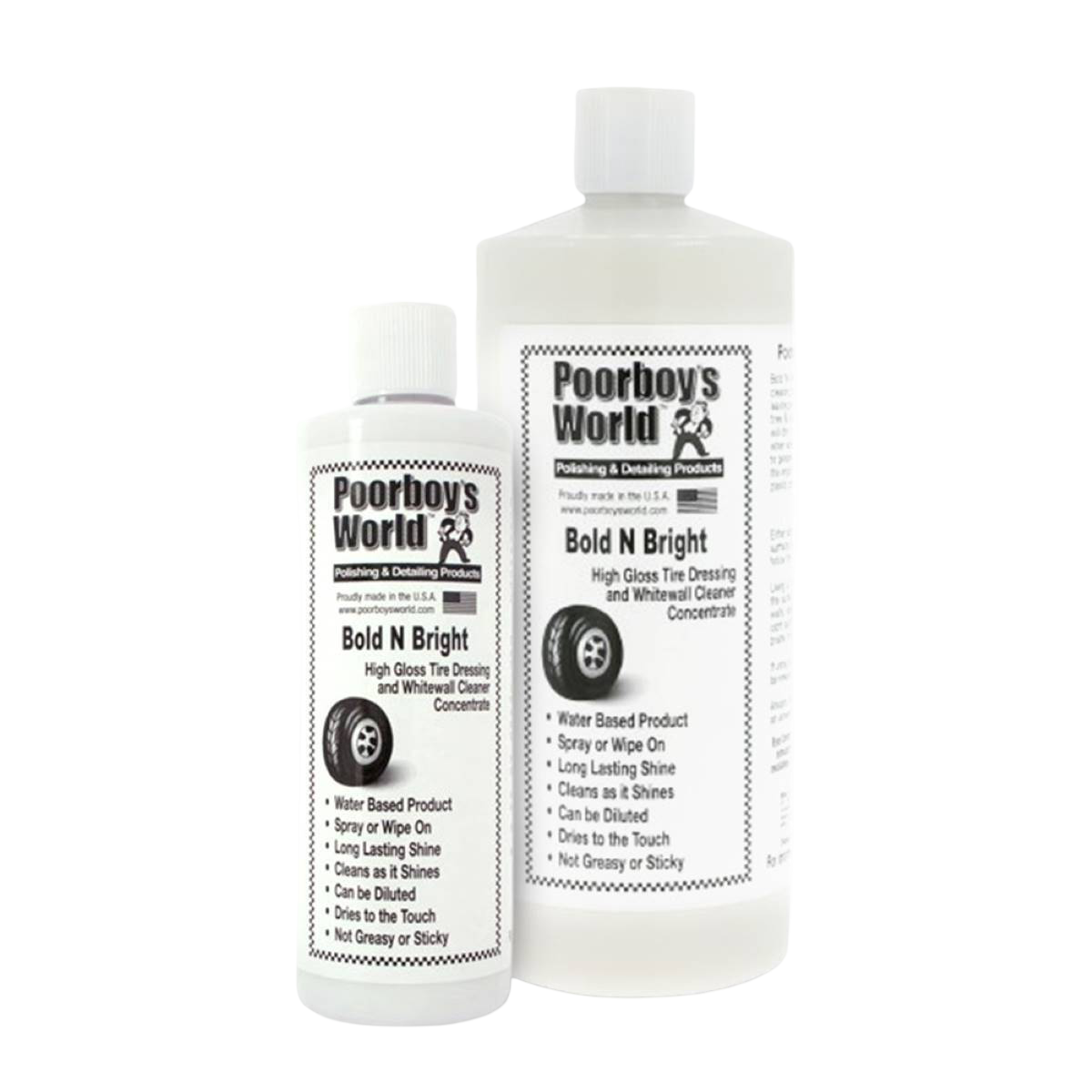 Bold N Bright Tire Dressing Fles, Shampoo, Lotion