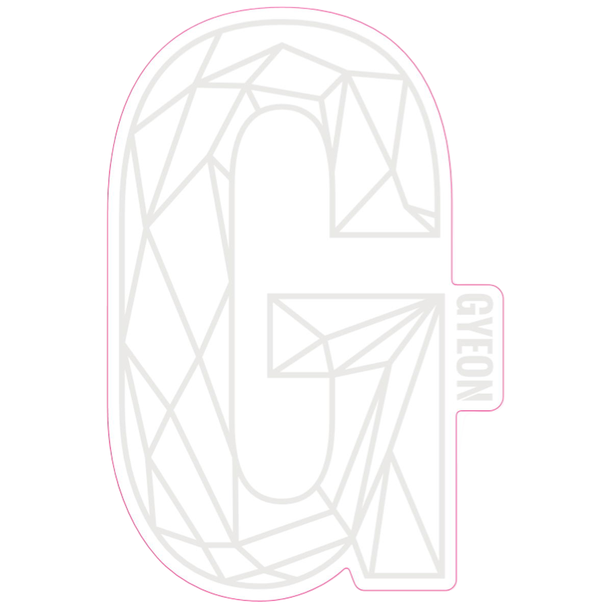 G Sticker - 107x73mm-White G Sticker - 107x73mm-White