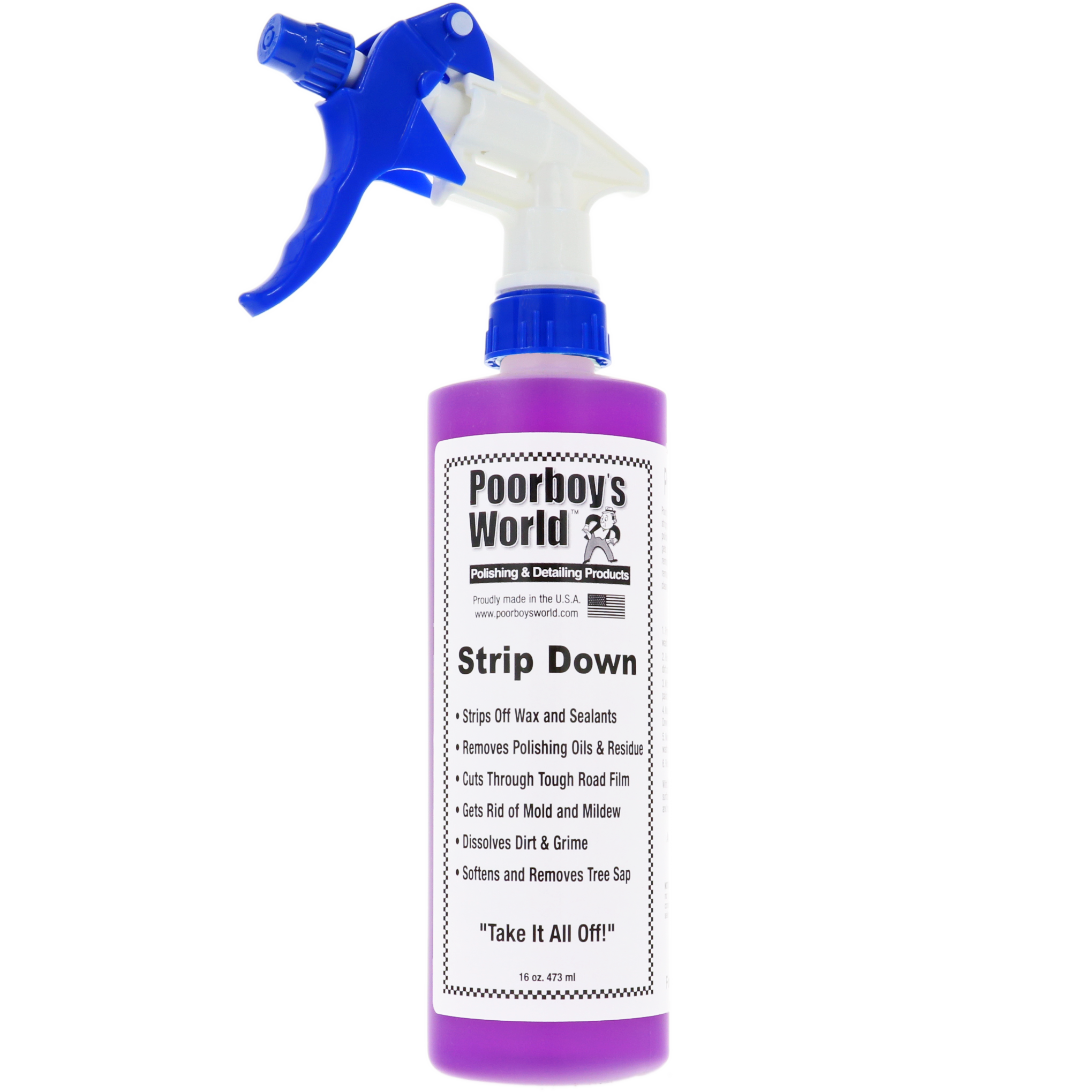 spray bottle, strip down, polishing, detailing, purple bottle