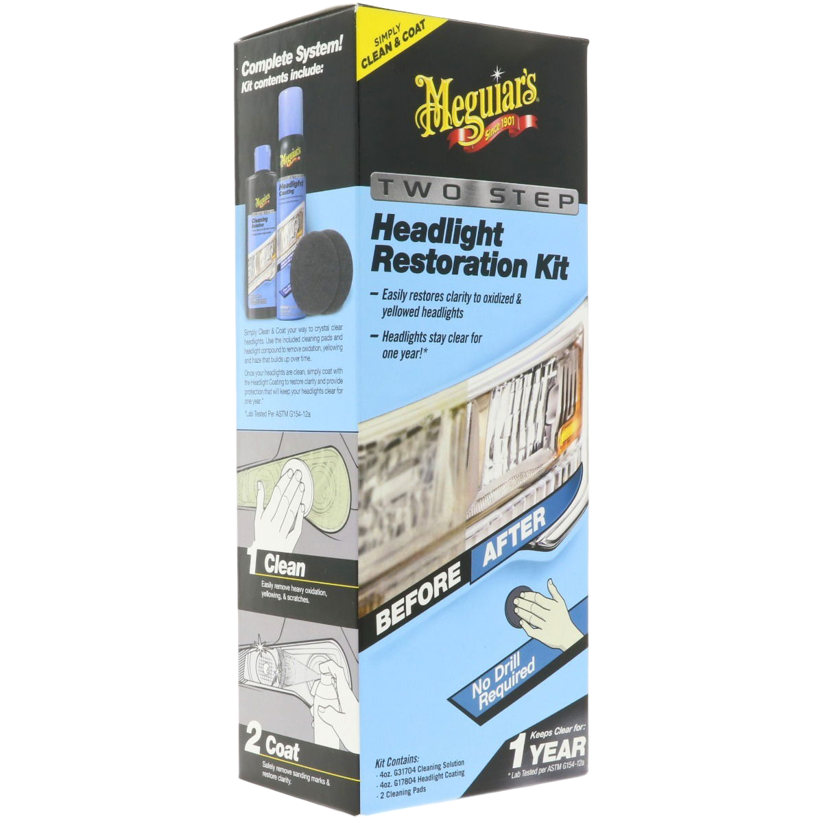 Perfect Clarity Headlight Restoration Kit Advertentie, Doos