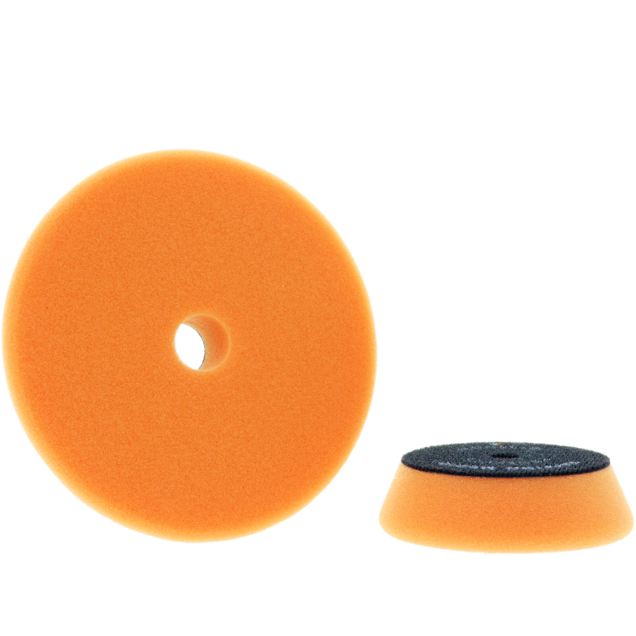 oranje, draaimeer, polijstpad, zachte spons, auto detailing