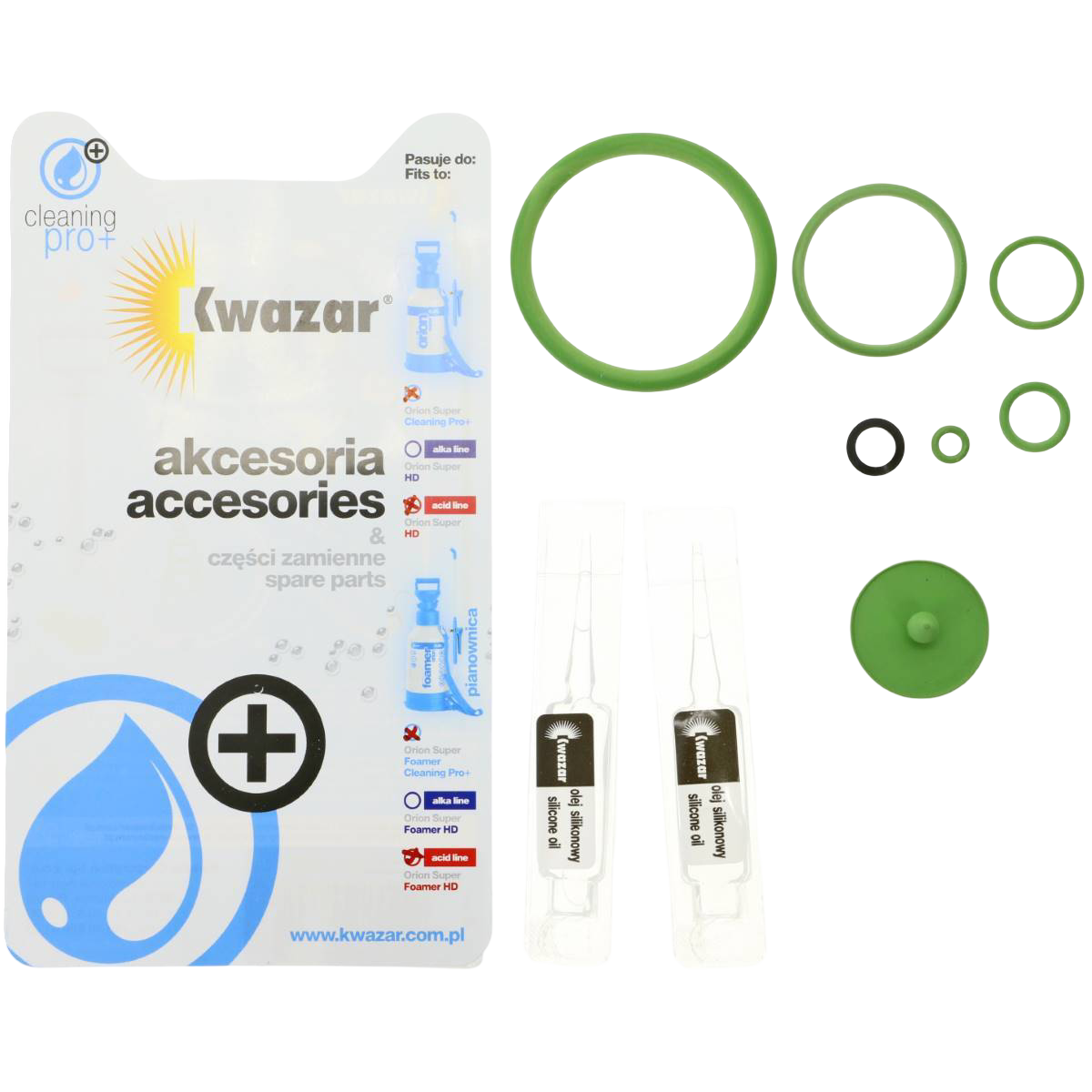 Onderhoudsset voor de Kwazar Orion Super Foamer Tekst