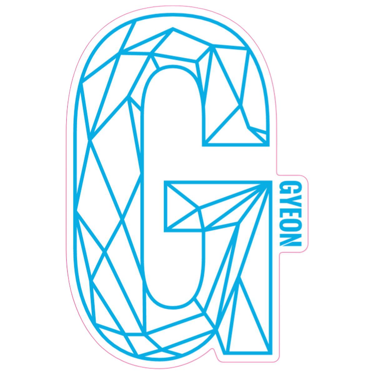 G Sticker - 208x139mm-Gyeon Blue