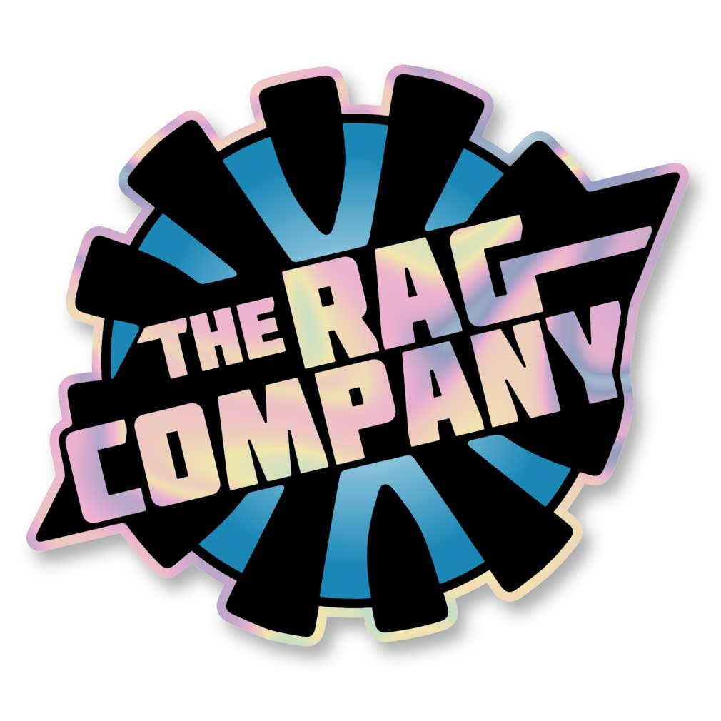 The Rag Company holographic sticker - 10x9cm