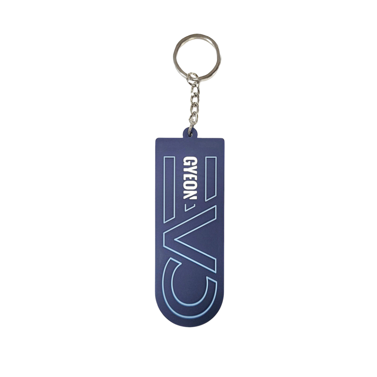 Sleutelhanger rubber EVO - Contour Blauw Sleutelhanger rubber EVO - Contour Blauw